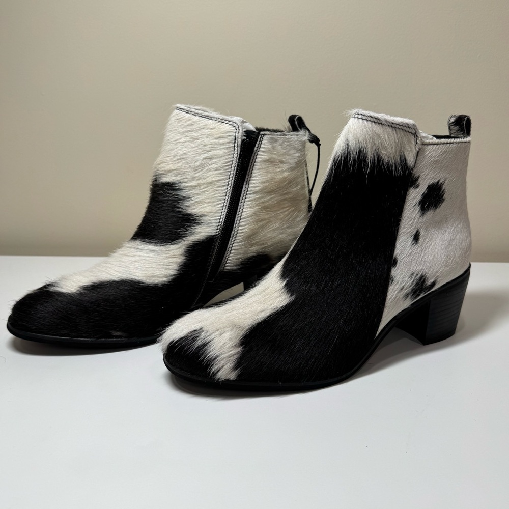 Myra Bags Neotron Hair-on Cowhide Ankle Boots – Block Heel 
NWT - Picture 2 of 16